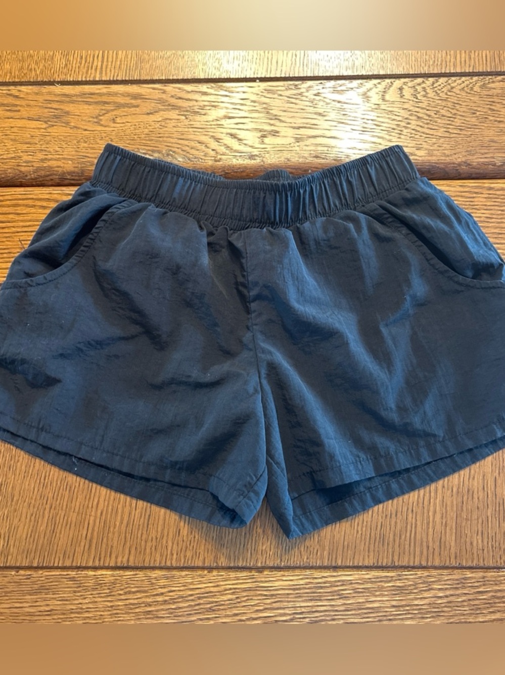 art class navy elastic waist girls' shorts